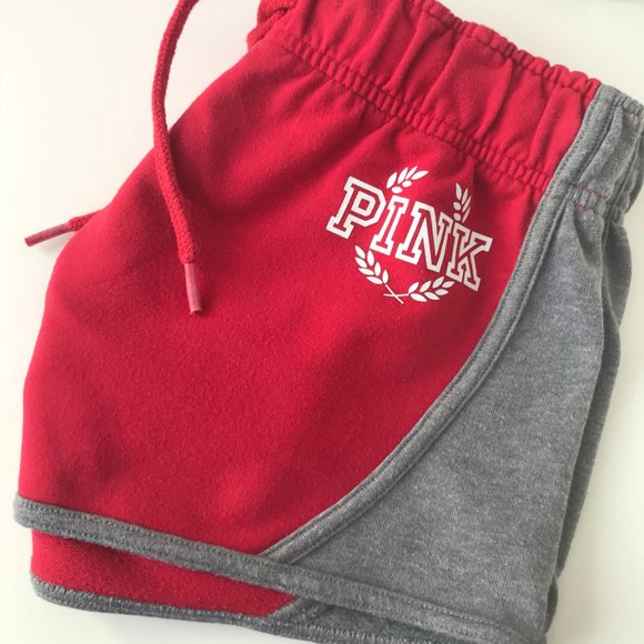 Victoria's Secret PINK Varsity Short-Red & Gray - Picture 5 of 5